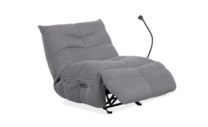 Hardcore Gaming Chair with Power Recliner - Grey