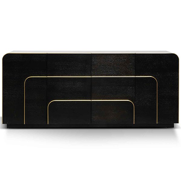 Harley 2m Buffet Unit - Textured Espresso Black