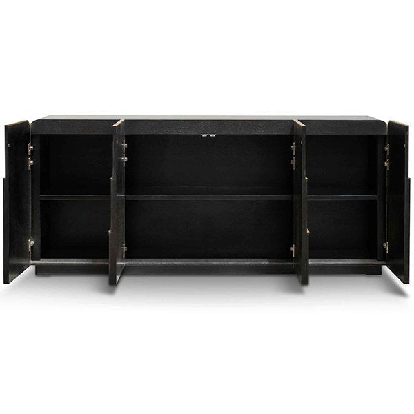 Harley 2m Buffet Unit - Textured Espresso Black