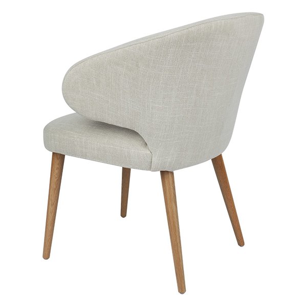 Harlow Natural Dining Chair - Natural Linen