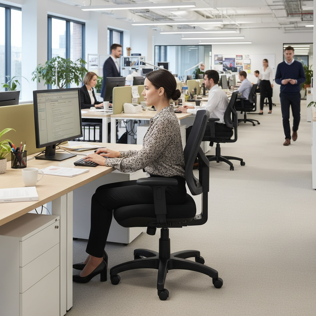 Harold High Back Mesh Ergonomic Office Chair with Adjustable Arms