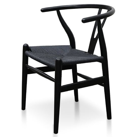 Harper Wooden Dining Chair - Full Black