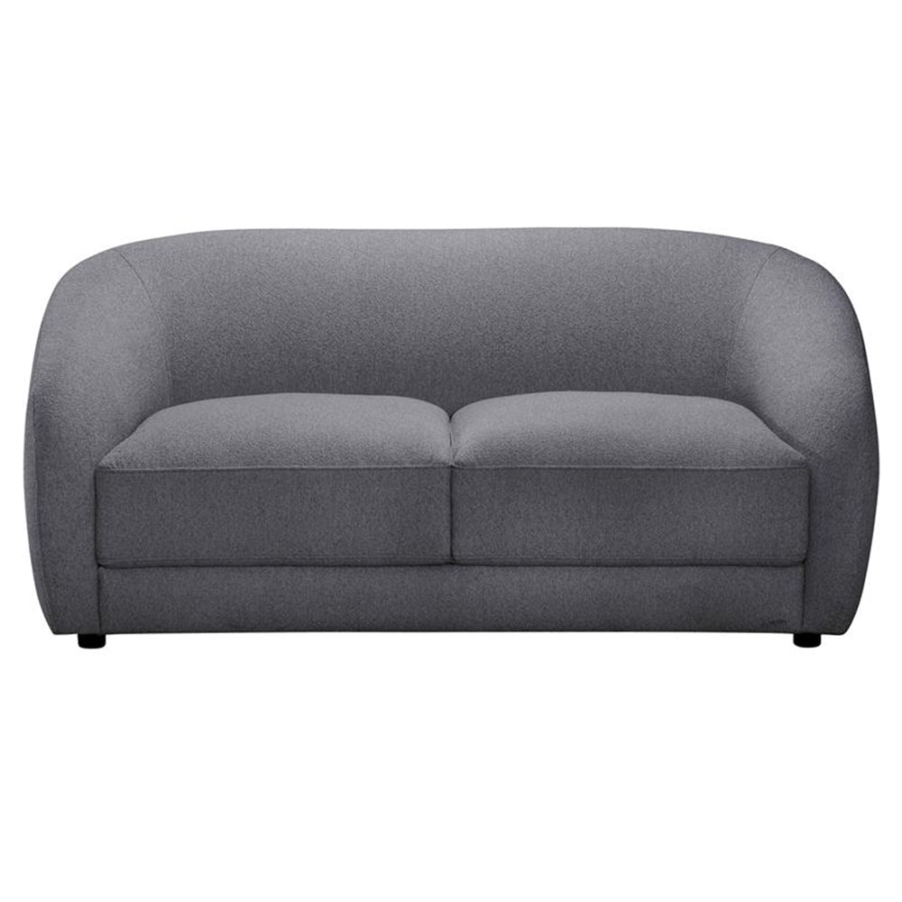 Harper Fabric 2 Seater Sofa - Dark Grey
