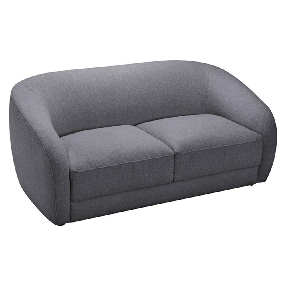 Harper Fabric 2 Seater Sofa - Dark Grey