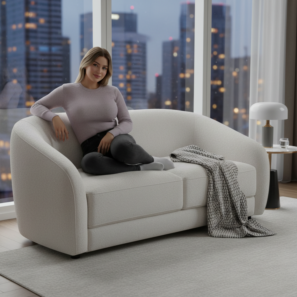 Harper Fabric 2 Seater Sofa