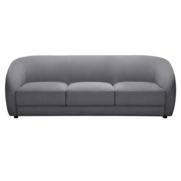 Harper Fabric 3 Seater Sofa - Dark Grey