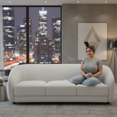 Harper Fabric 3 Seater Sofa