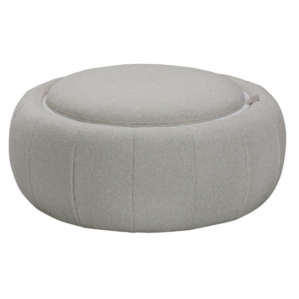 Harper Fabric Round Ottoman
