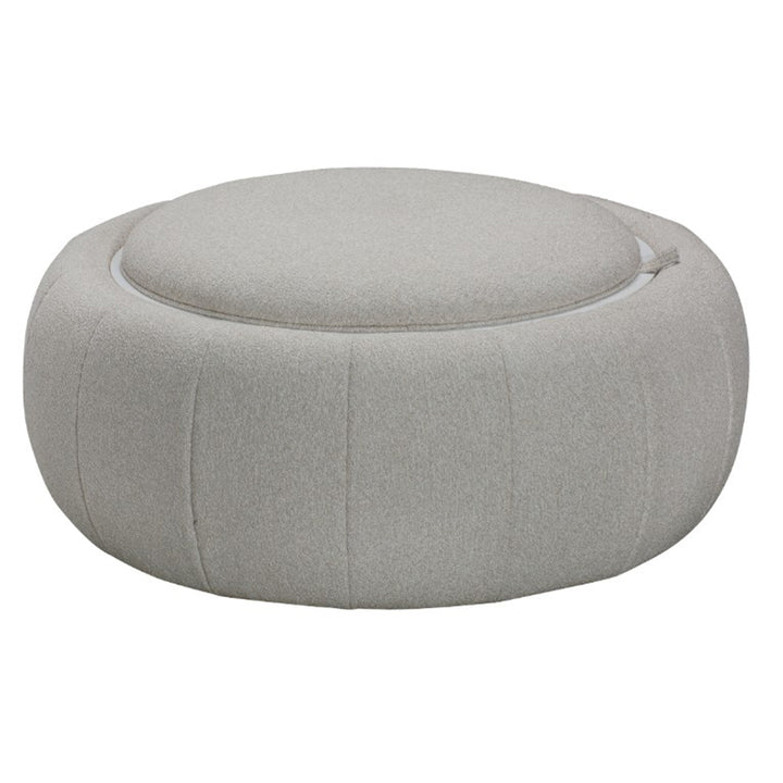 Harper Fabric Round Ottoman