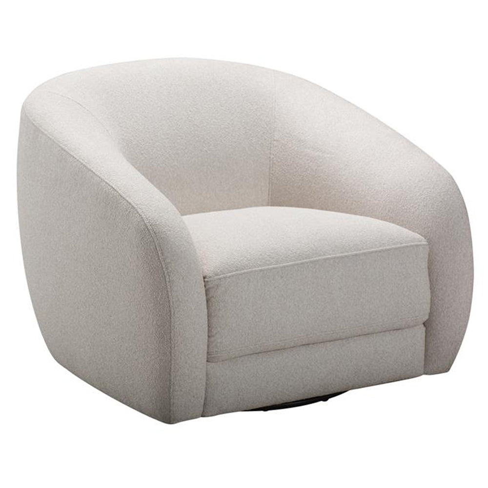 Harper Swivel Fabric Armchair