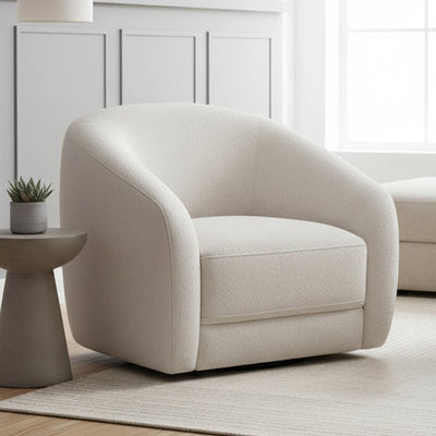 Harper Swivel Fabric Armchair