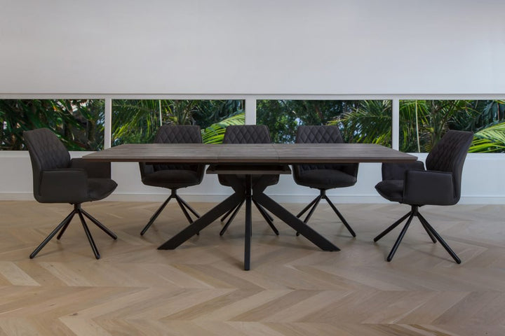 Harvey Rectangular Extendable Dining Table - Grey Oak