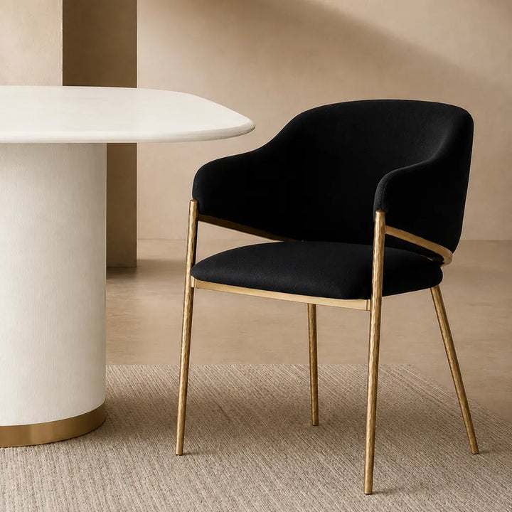 Hawkesbury Dining Chair with Arms - Black