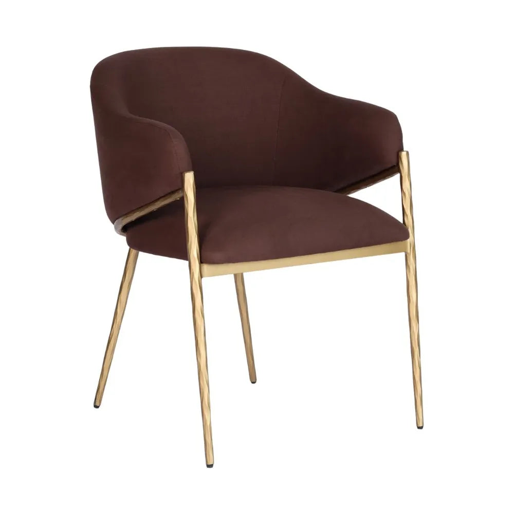 Hawkesbury Dining Chair with Arms - Chocolate