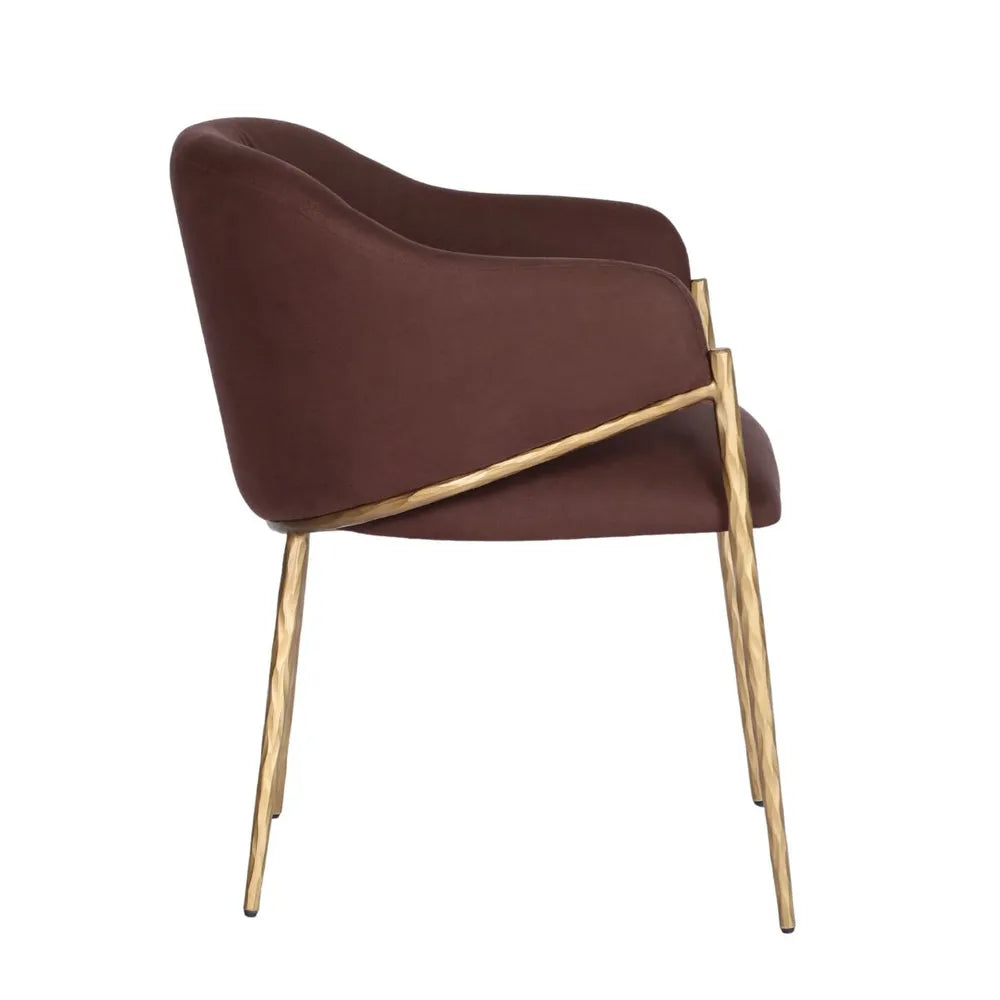 Hawkesbury Dining Chair with Arms - Chocolate