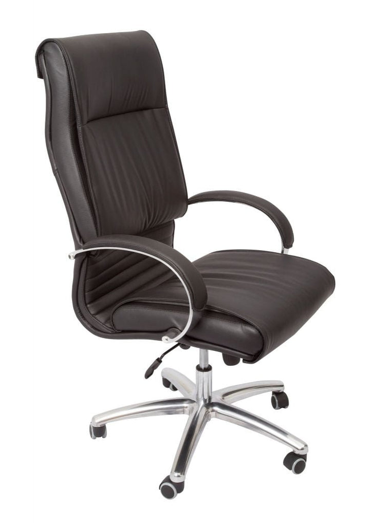 Hero High Back Faux Leather Executive Chair with Chrome Base