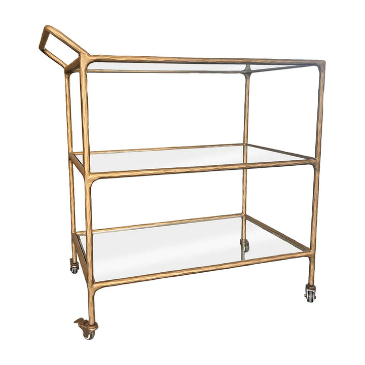 Hailey Glass Bar Cart