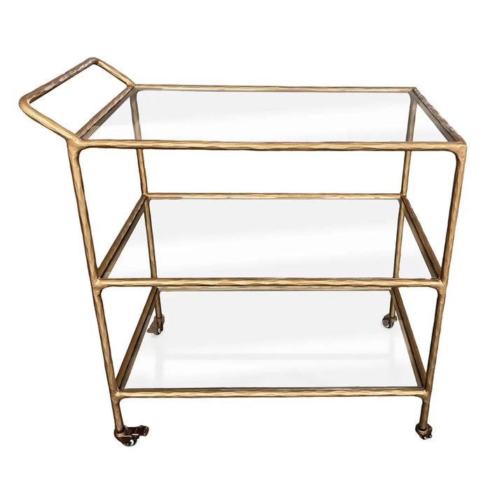 Hailey Glass Bar Cart