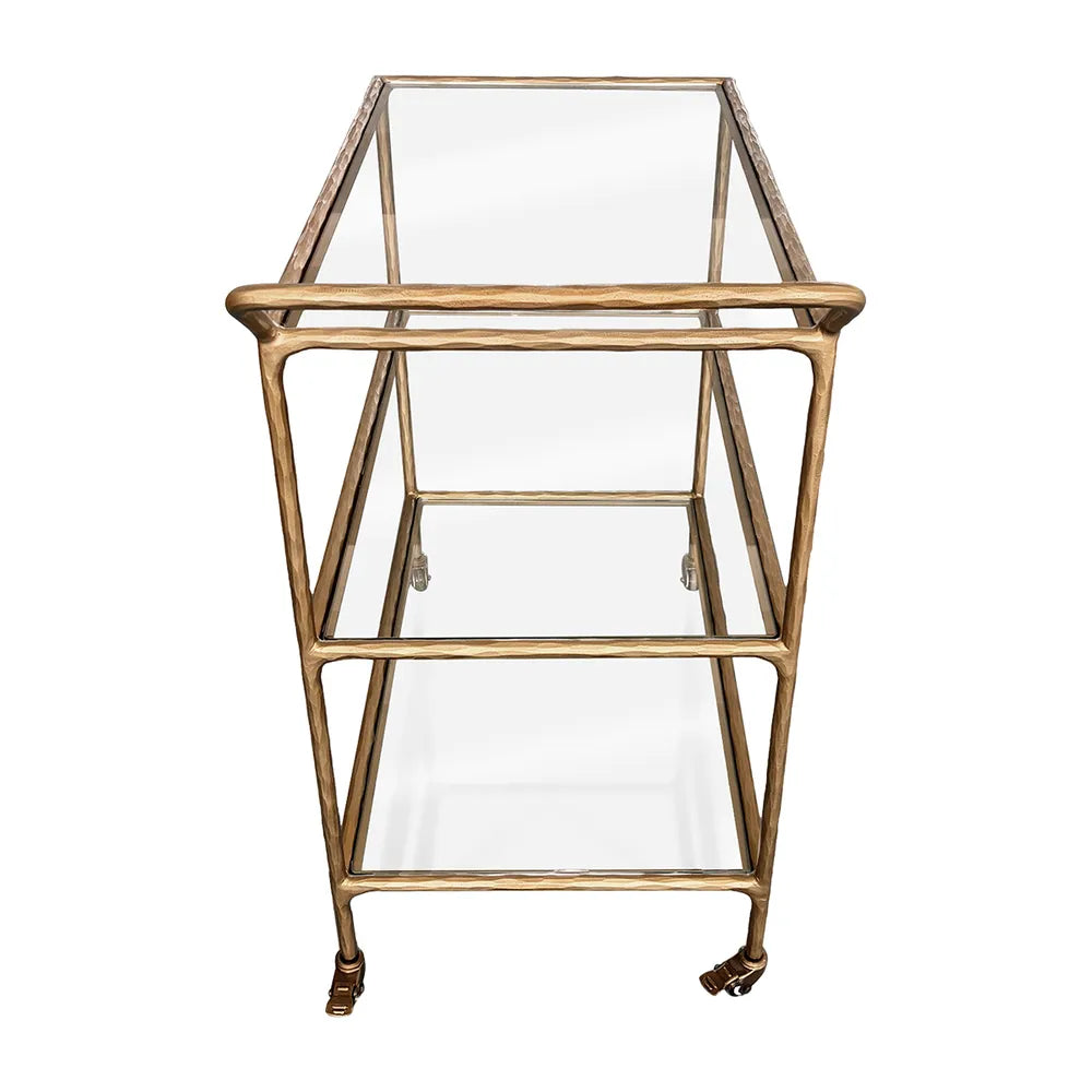 Hailey Glass Bar Cart