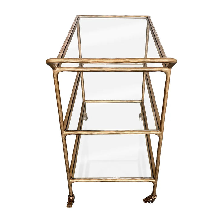 Hailey Glass Bar Cart
