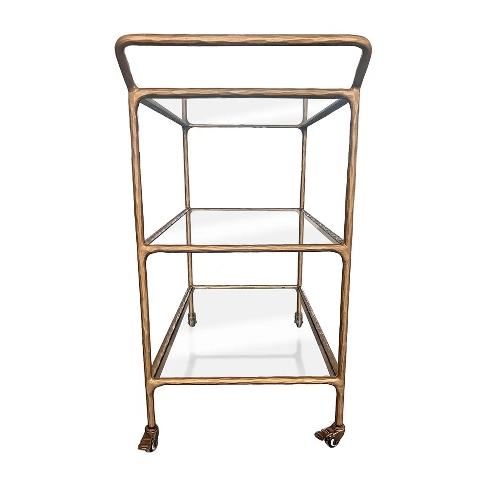 Hailey Glass Bar Cart