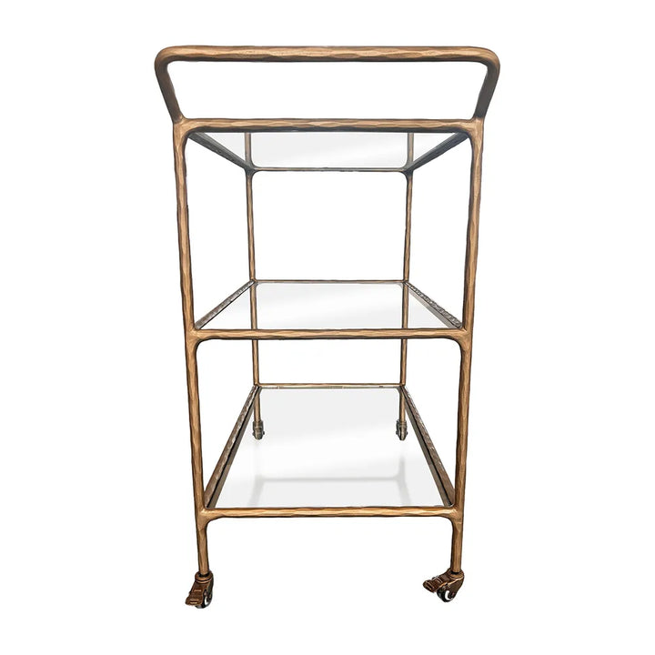 Hailey Glass Bar Cart