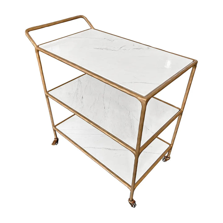Hailey Marble Bar Cart