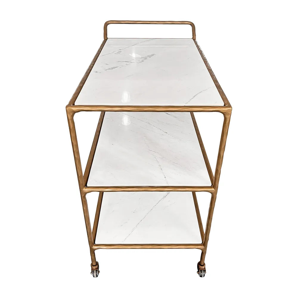 Hailey Marble Bar Cart