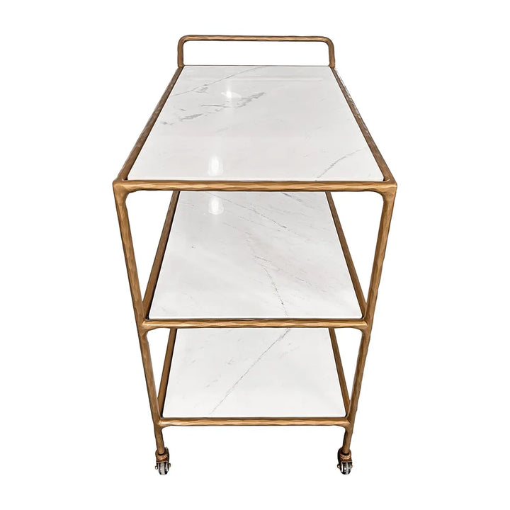 Hailey Marble Bar Cart