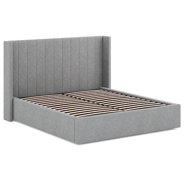 Hillsdale Wide Base Queen Bed Frame - Flint Grey