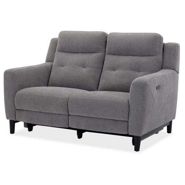 Hollydeen Fabric 2 Seater Electric Recliner Sofa - Grey