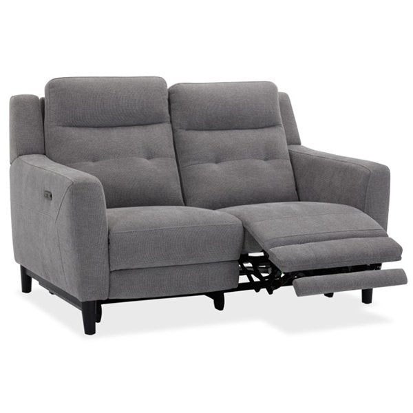 Hollydeen Fabric 2 Seater Electric Recliner Sofa - Grey