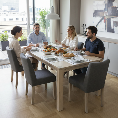 Horatio Solid Timber 7 Piece Dining Suite