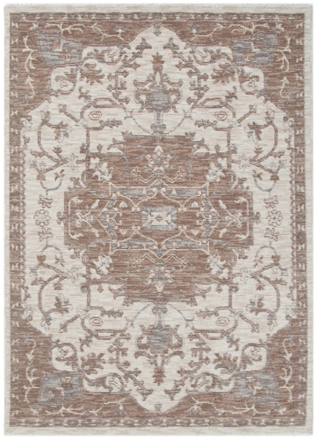 Horizon Ivory Beige Medallion Rug
