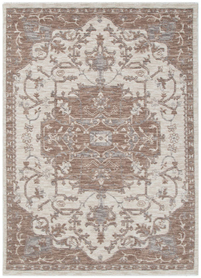 Horizon Ivory Beige Medallion Rug