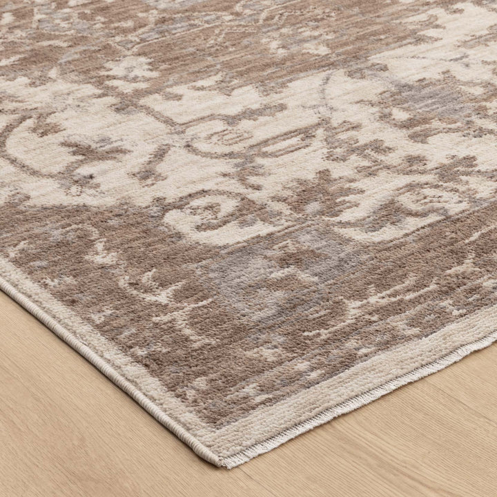 Horizon Ivory Beige Medallion Rug
