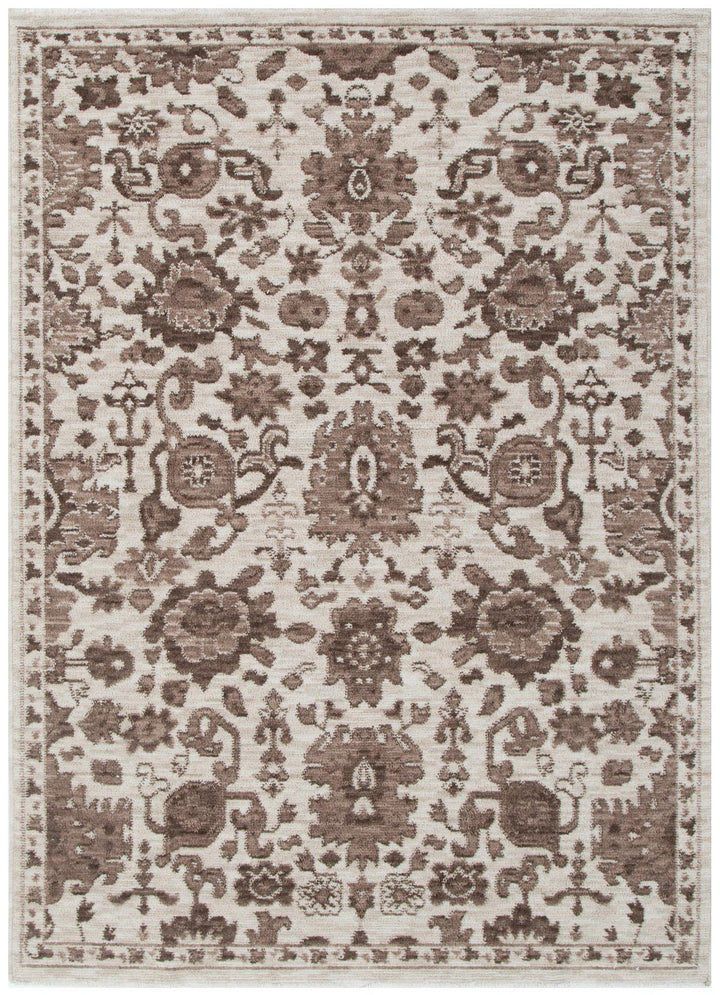Horizon Ivory Brown Traditional Rug