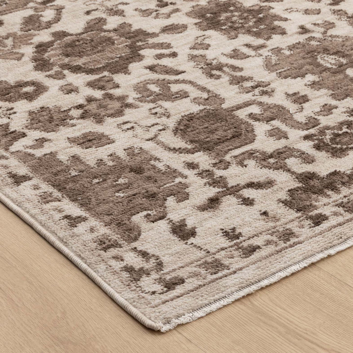 Horizon Ivory Brown Traditional Rug