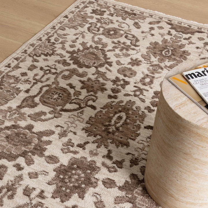 Horizon Ivory Brown Traditional Rug