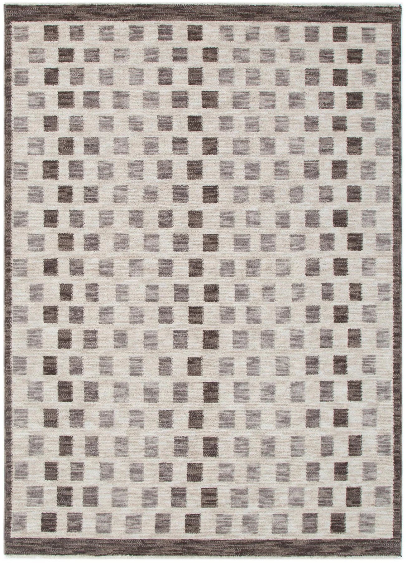 Grey Checked Rug Horizon Ivory Grey Checkered Rug Online in Australia | Cassa Vida