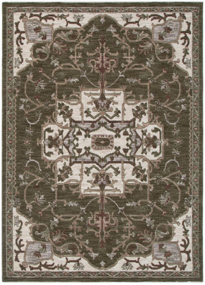 Horizon Olive Green Medallion Rug