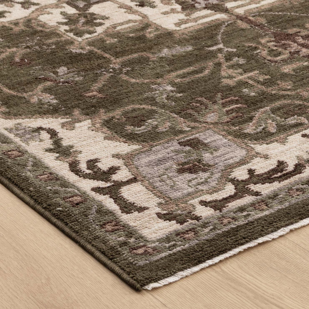 Horizon Olive Green Medallion Rug