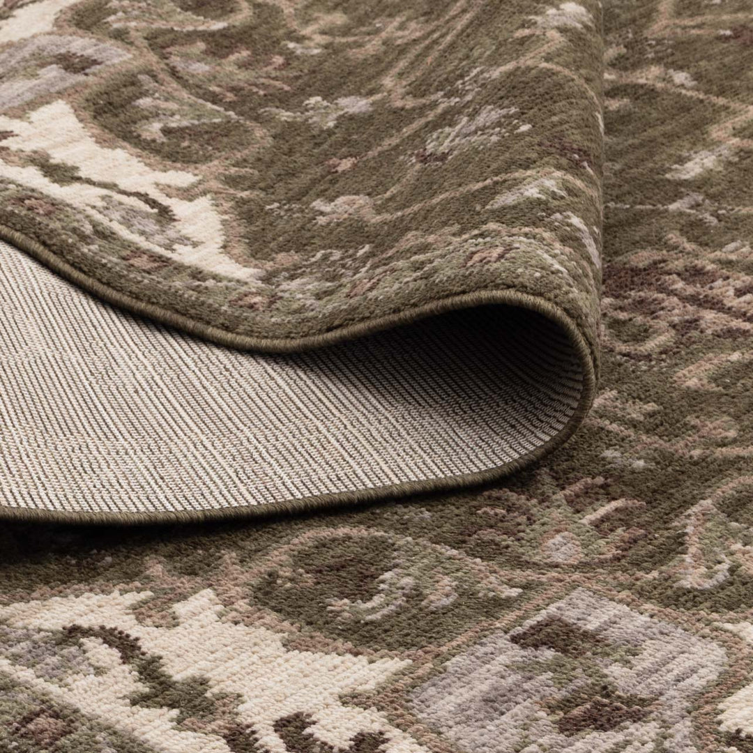 Horizon Olive Green Medallion Rug