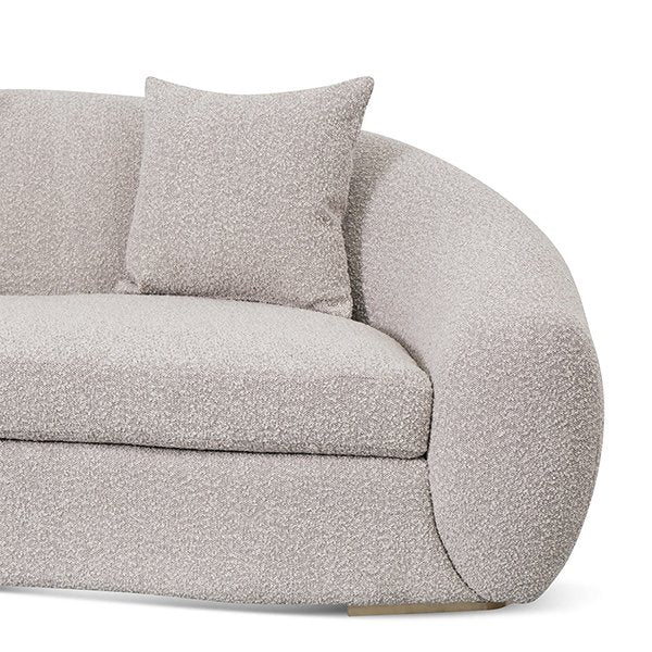 Howard 3 Seater Sofa - Ash Grey Boucle