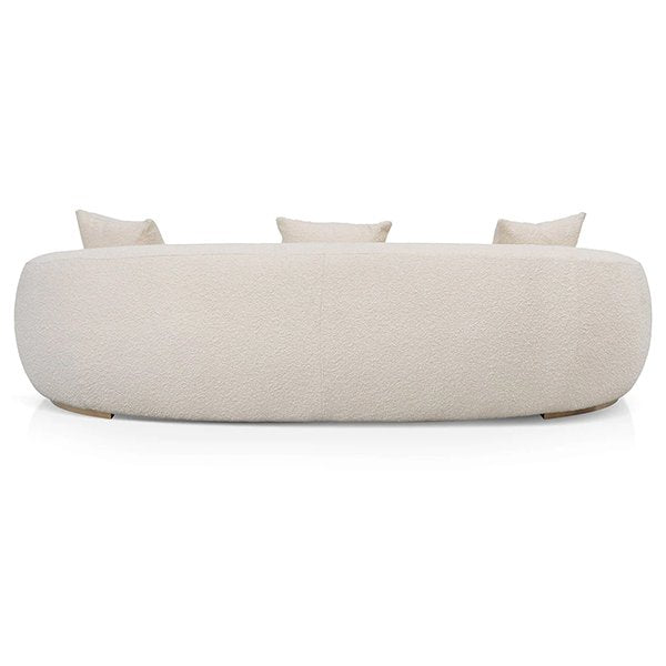 Howard 3 Seater Sofa - Ivory White Boucle