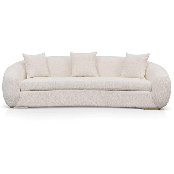 Howard 3 Seater Sofa - Ivory White Boucle