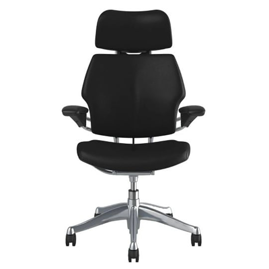 Humanscale Freedom Chair With Headrest - Black Leather