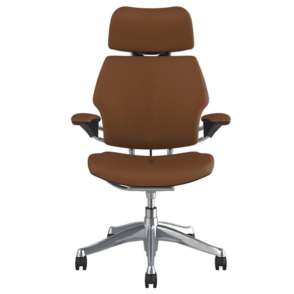 Humanscale Freedom Chair With Headrest - Tan Leather