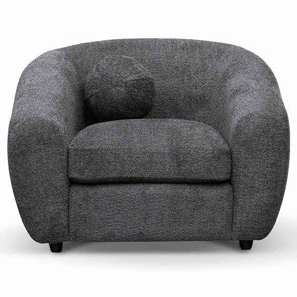 Hurst Fabric Armchair - Iron Grey