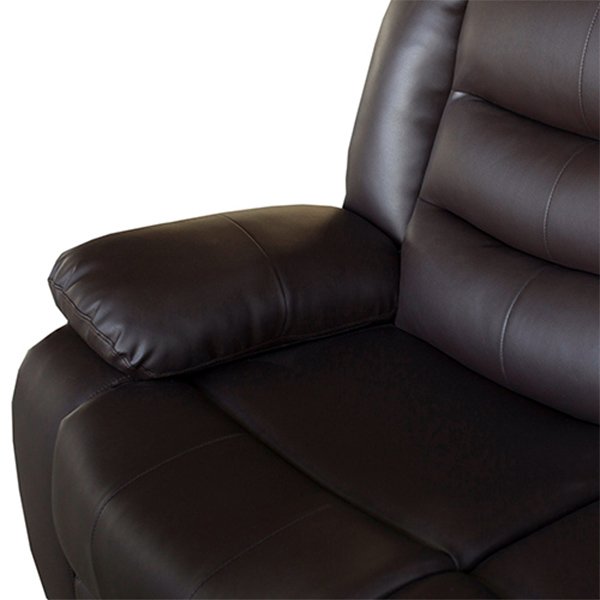 Ipanema 2 Seater Faux Leather Recliner Sofa - Brown